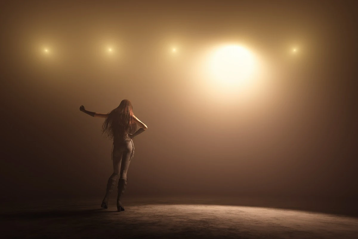 tancerka high heels na scenie