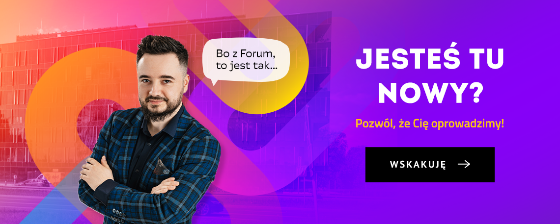 banner reklamowy, jesteś tu&nbsp;nowy?